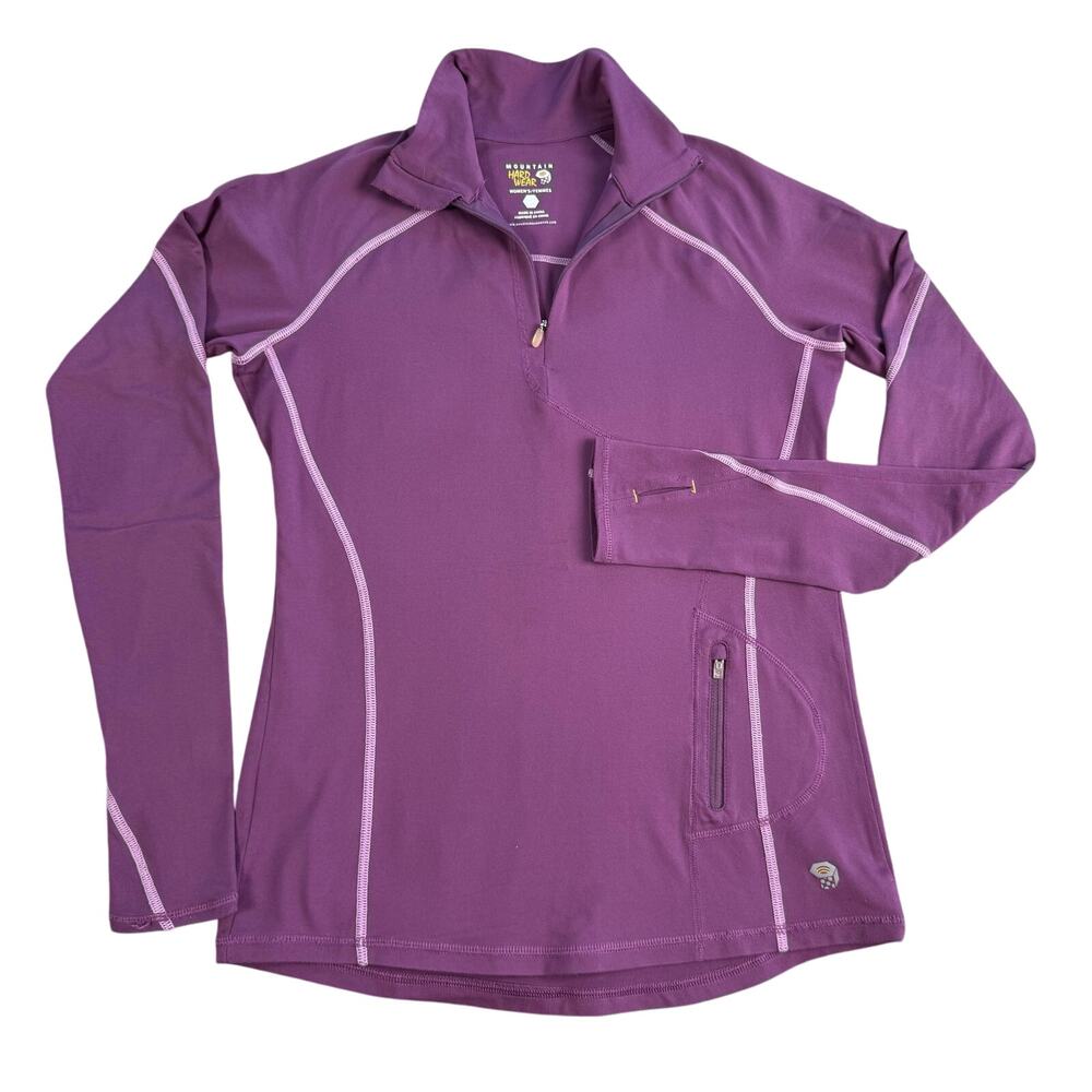 Mountain Hardwear Women's Quarter Zip Pullover OL3725 Purple Small